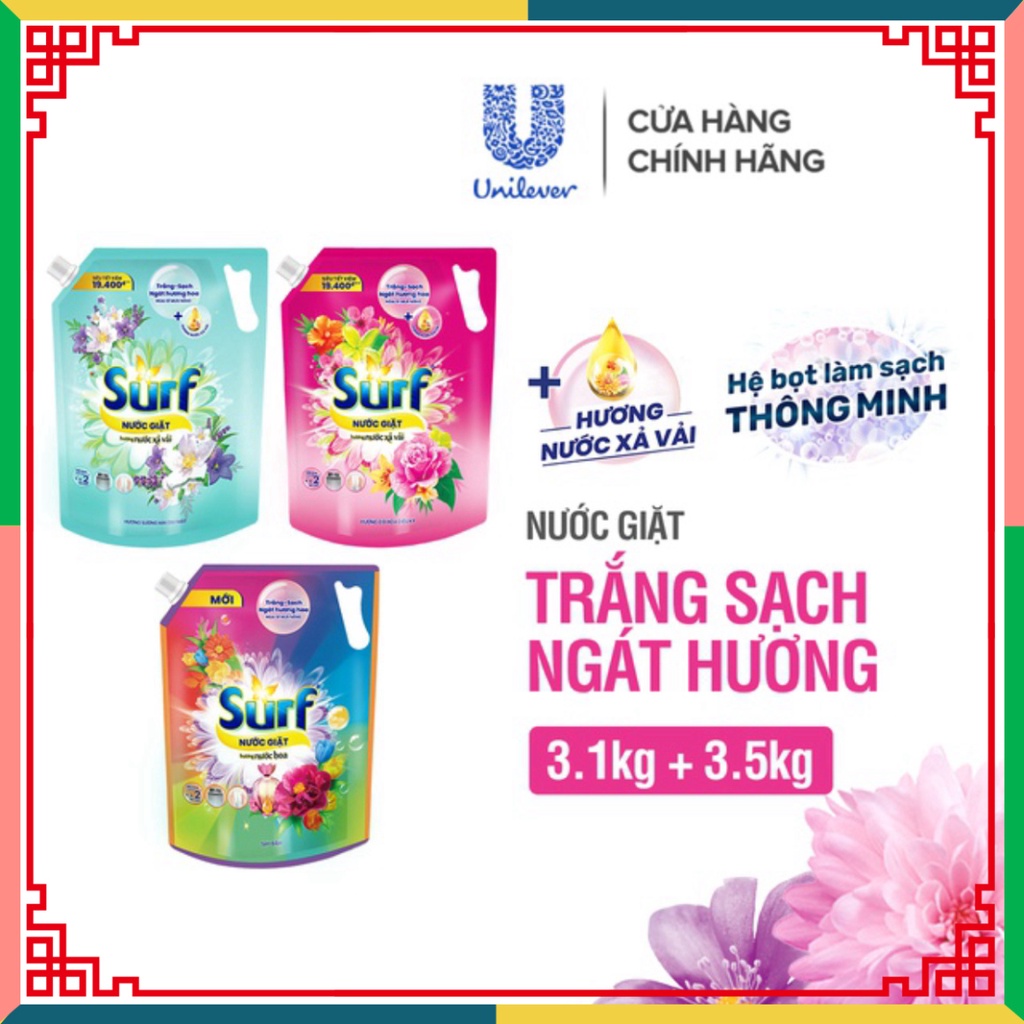 Nước giặt Surf túi 3.3kg/3.1L