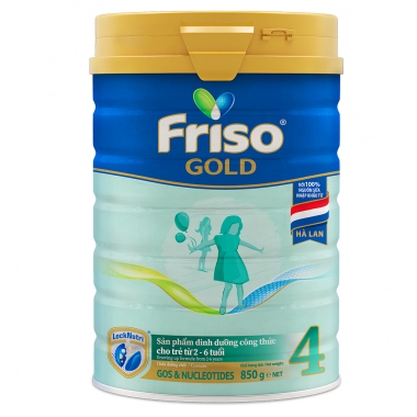 Sữa Bột Friso Gold 4 850g (Dành Cho Trẻ Từ 2 - 6 Tuổi) ( DATE 06/2023)