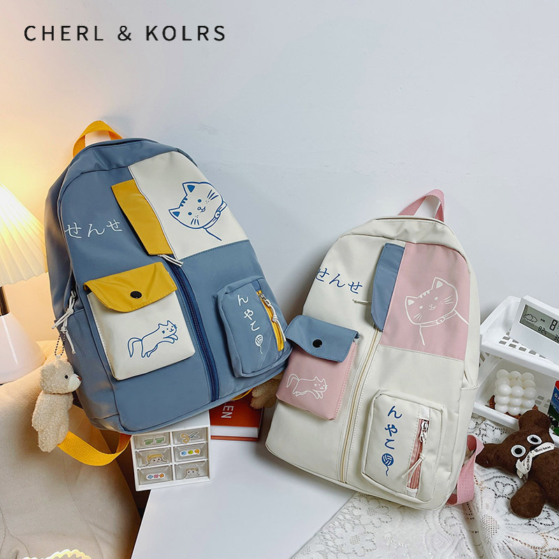 C&K KIds Backpack for primary school students, backpack for junior high school students, Harajuku style backpack for college students.