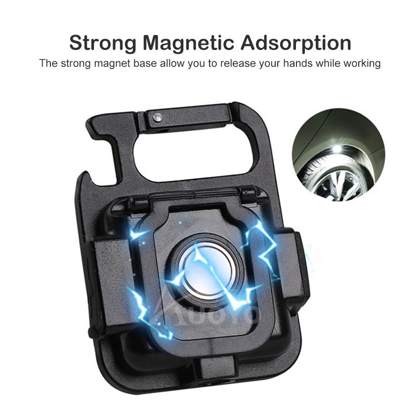 Auoyo mini Đèn LED Đèn pin sạc đa chức năng mini COB LED Đèn Led Chìa khóa Túi chuỗi đèn flash USB cho cắm trại ngoài trời ánh sáng nhỏ