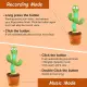 TikTok Dancing Cactus Toy with 60 Popular Songs + 3 Costumes Talking Singing Electric Musical Plush Children Toys Repeats Imitating Mimicking Voice. 