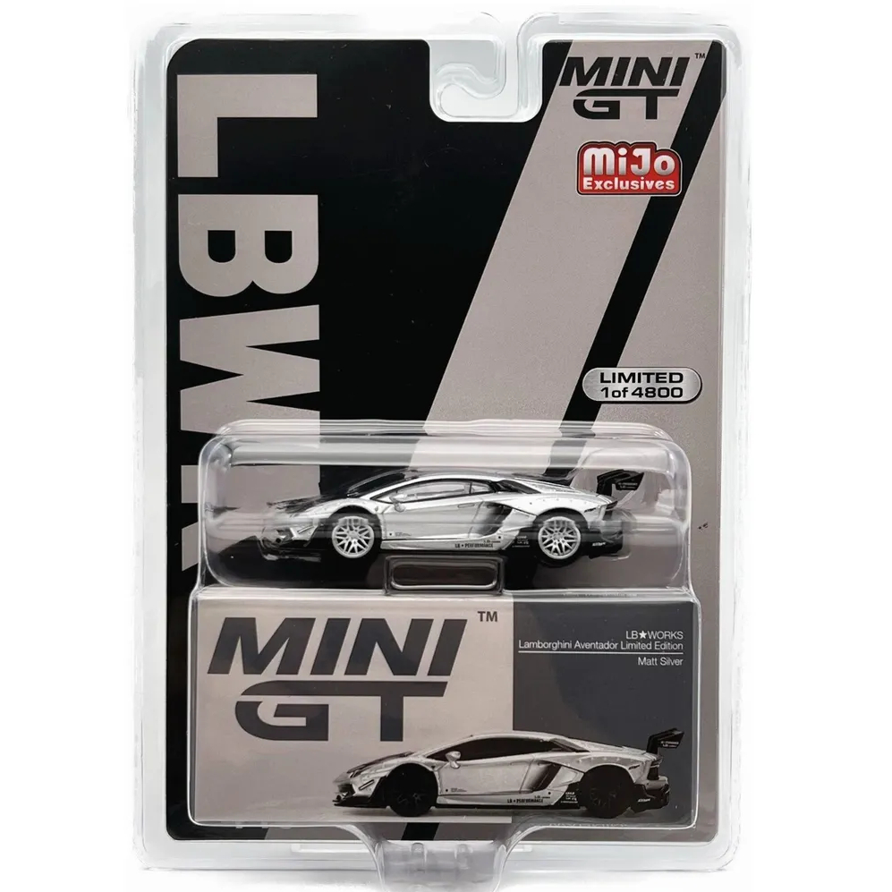 ミニカー MiniGT 449 Lamborghini Aventador Silver MINI GT #449 LB