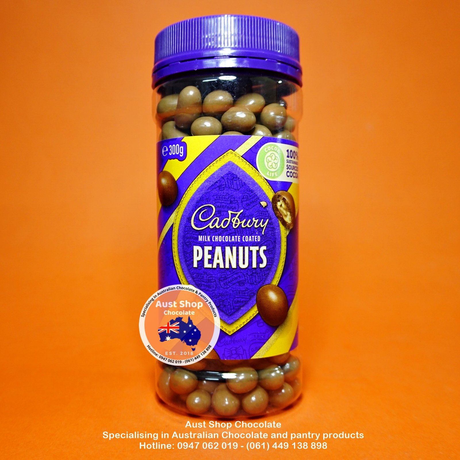 Cadbury Chocolate Coated Peanuts 300g - Socola bọc đậu phộng thumbnail