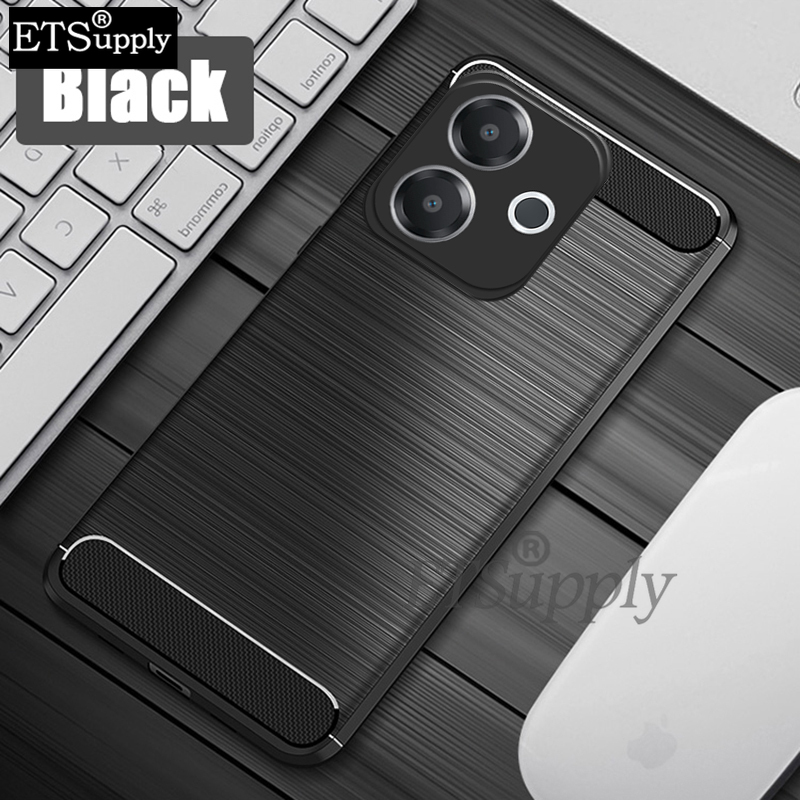 For OPPO A5 Pro Case Carbon Fiber Soft TPU Silicone Anti-fingerprint Shockproof Business Protection For OPPO A5 Pro.