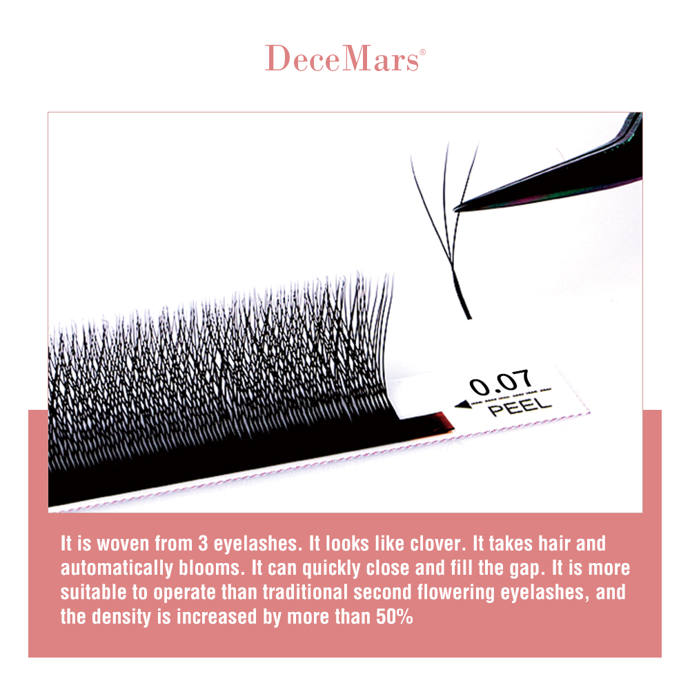 DeceMars 3D W-Shaped Eyelashes Extensions 3 Tip C/D DD Curl | Daraz.lk