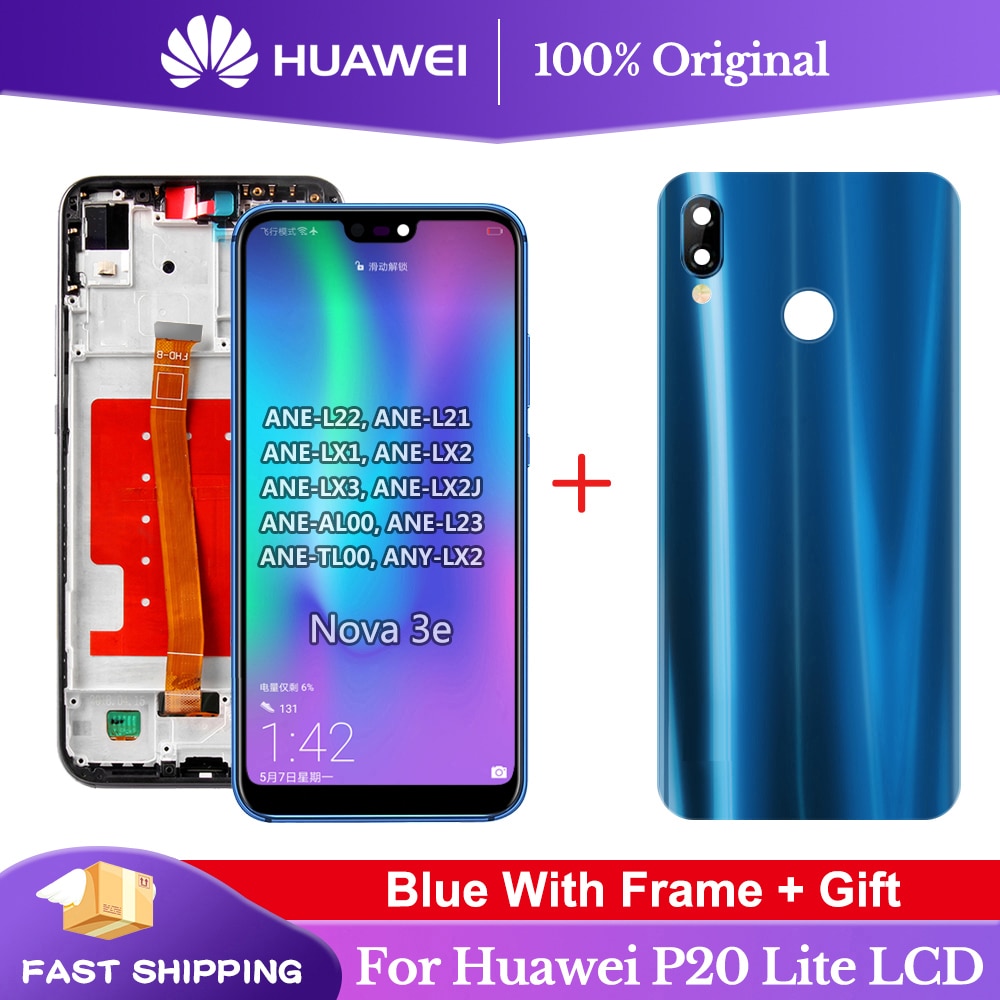 For Huawei P20 Lite Screen Replacement LCD Display Touch Screen Digitizer  Assembly for Huawei P20 Lite/Nova 3e ANE-LX2 ANE-L22 ANE-LX1 ANE-L21