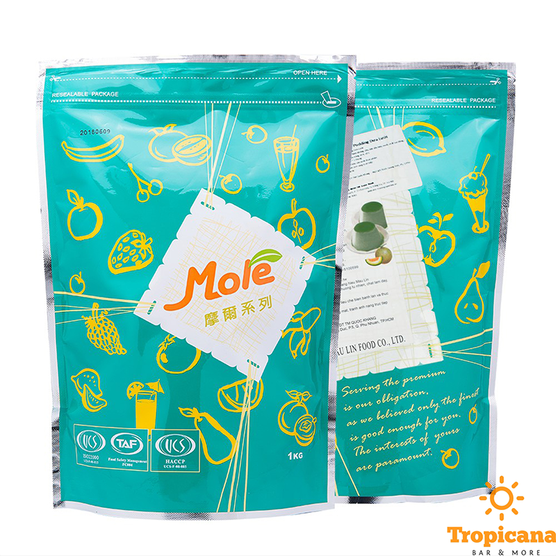Bột bánh flan đủ vị (bột Pudding đủ vị) Mole Đài Loan - Bịch 1kg