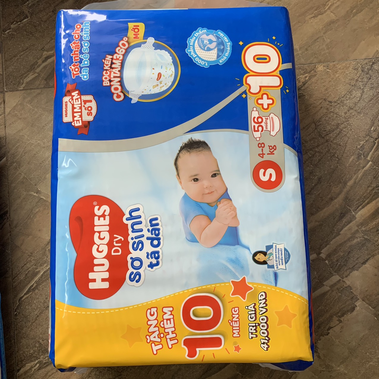 Bỉm-Tã dán Huggies side L 42 miếng (9-14kg)