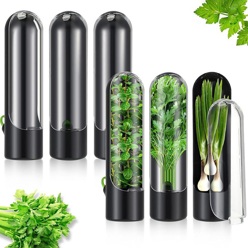 Herb Keeper Herb Storage Container Plastic Savor Preserver For Cilantro Mint,Kitchen Accessories Luolong.