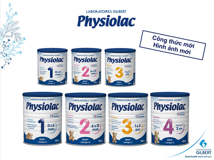 [Mẫu mới] Sữa Physiolac số 1,2,3 900g
