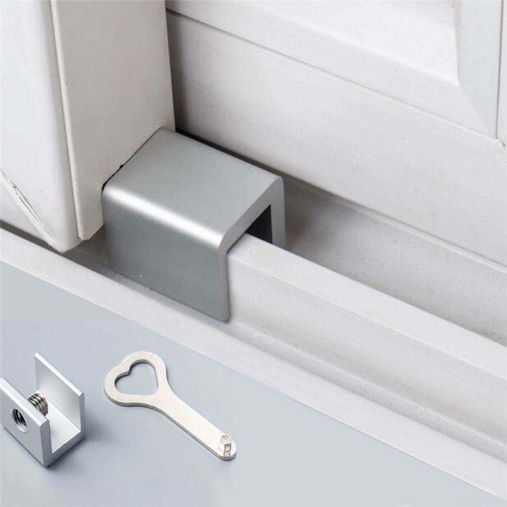 HISTO Silver With Keys Children Safety Stop Padlock Window Locks Security Lock Door Lock Window Restrictor Locks