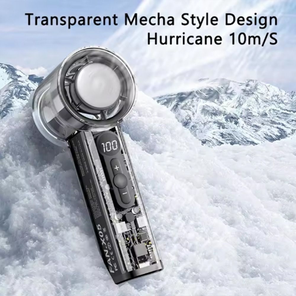 High%20Quality%20Semiconductor%20Refrigeration%20High-speed%20Electric%20Fan%20Rechargeable%20LED%20Digital%20Display%20Portable%20Handheld%20Fan%20Transparent%20Mecha%20Style%20100%20Wind%20Speeds%20Outdoor%20Small%20Fan%20Outdoor%20-%20Image%205