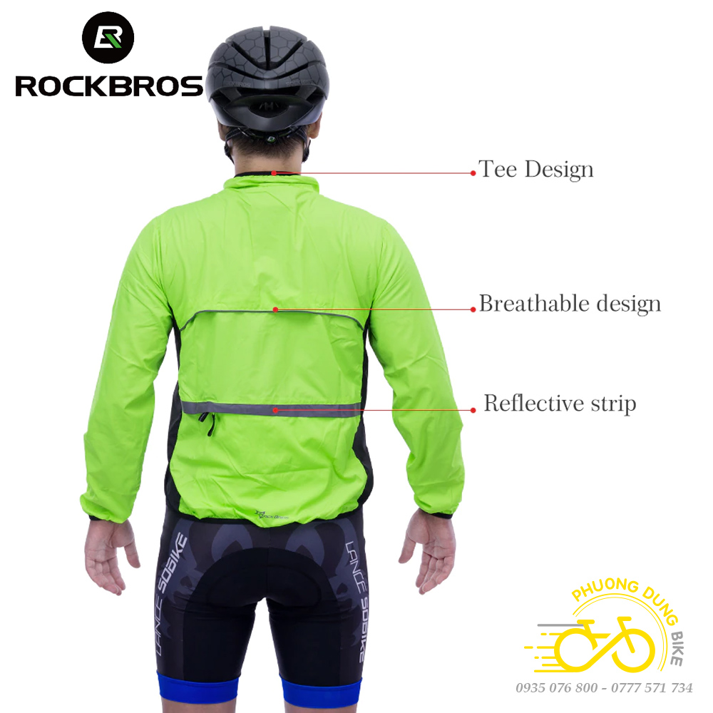 Áo khoác gió đi xe đạp ROCKBROS