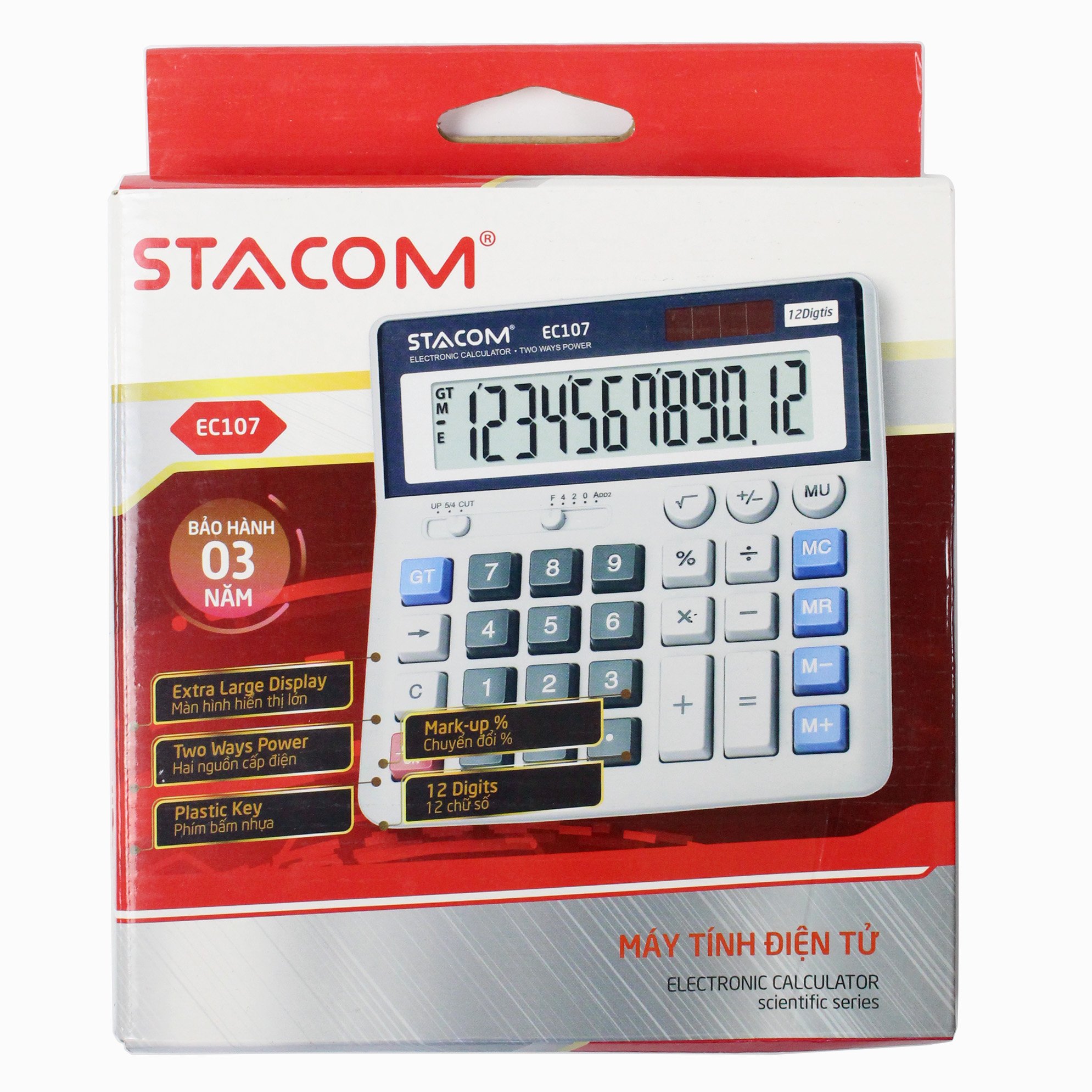 Máy tính 12 số stacom - ec107