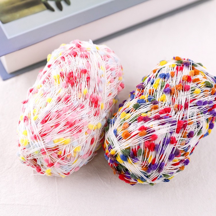 Len Pompom Mix Color 50gr