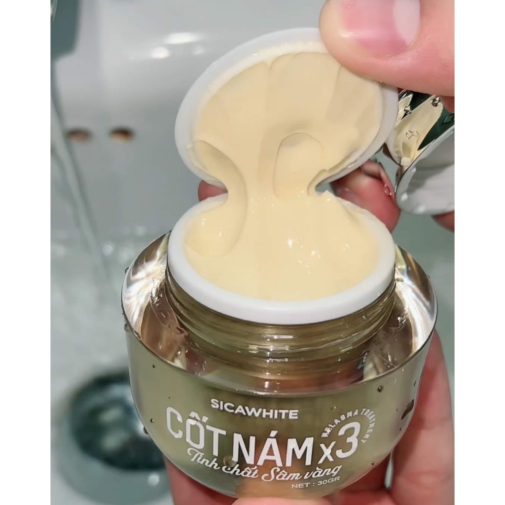 [Chính Hãng][Tặng Serum] Kem Face Cốt Nám x3 Sica White Tinh Chất Sâm Vàng 30gr