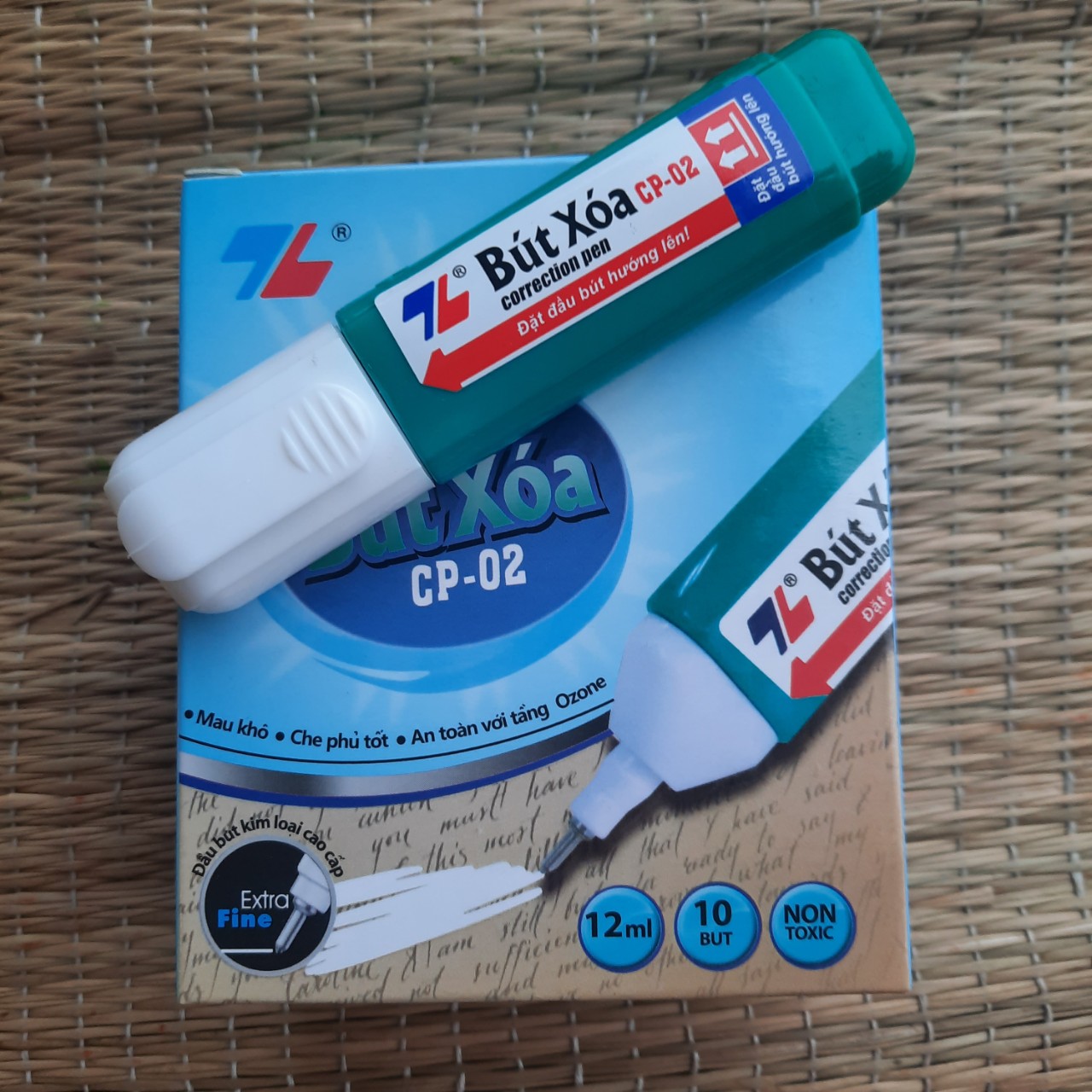 Combo 10 bút xóa nước thiên long mau khô cp-02 dung tích 12ml