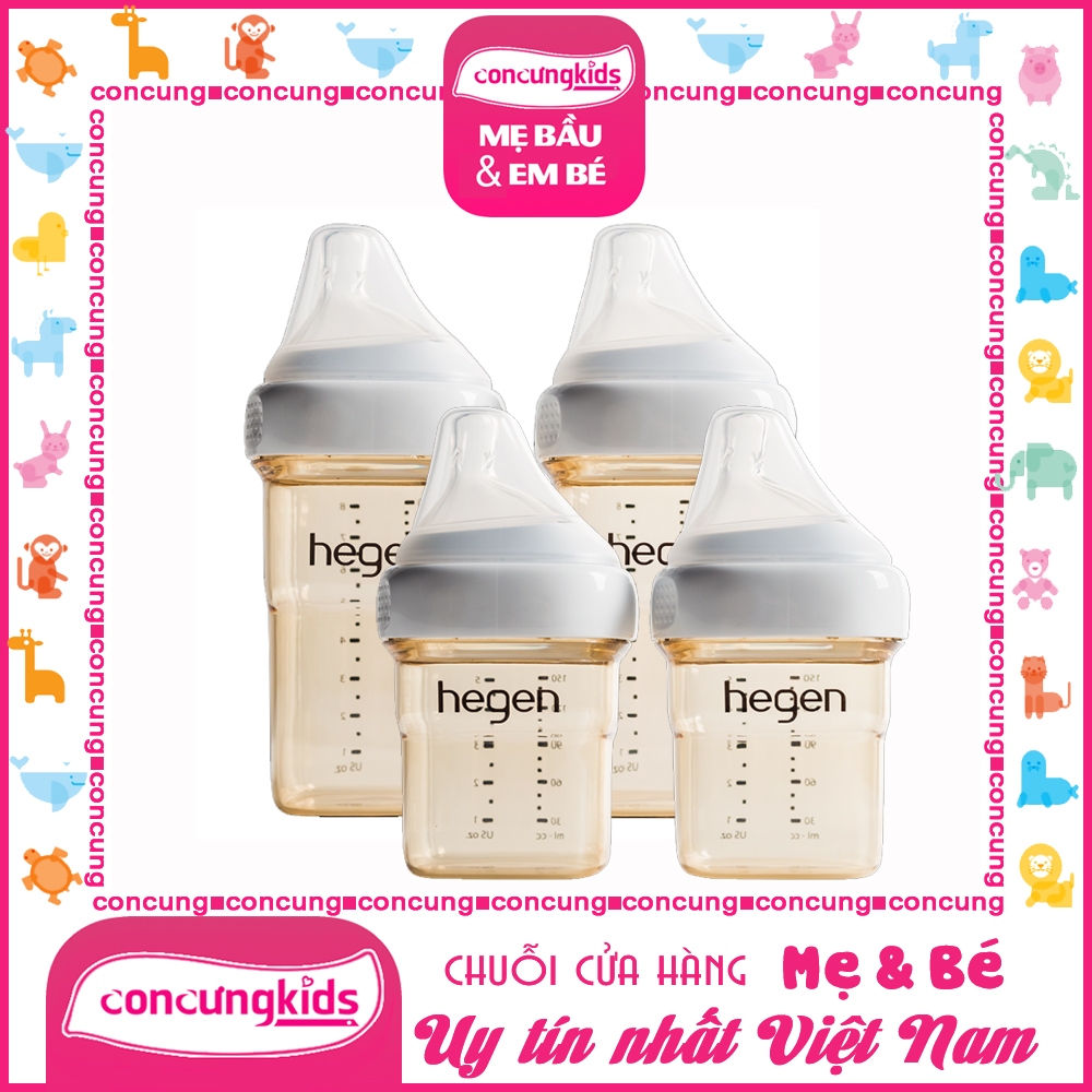 Bình sữa Hegen PPSU 150ml - 240ml .FULL BOX