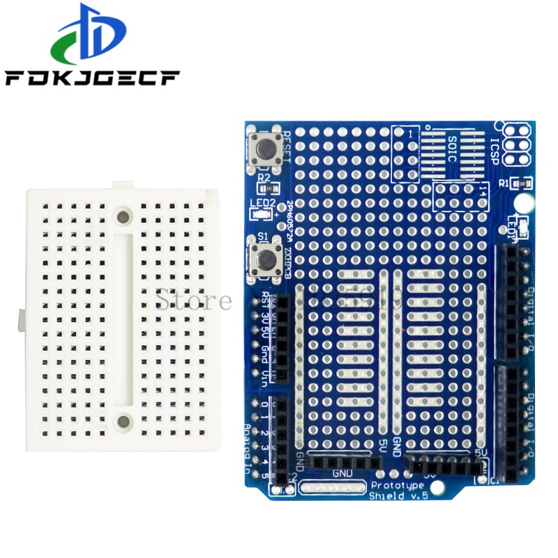 UNO bảng mạch Proto bảng mở rộng Prototype với SYB-170 Mini thớt cắt bánh mì dựa cho Arduino cho UNO protoshield