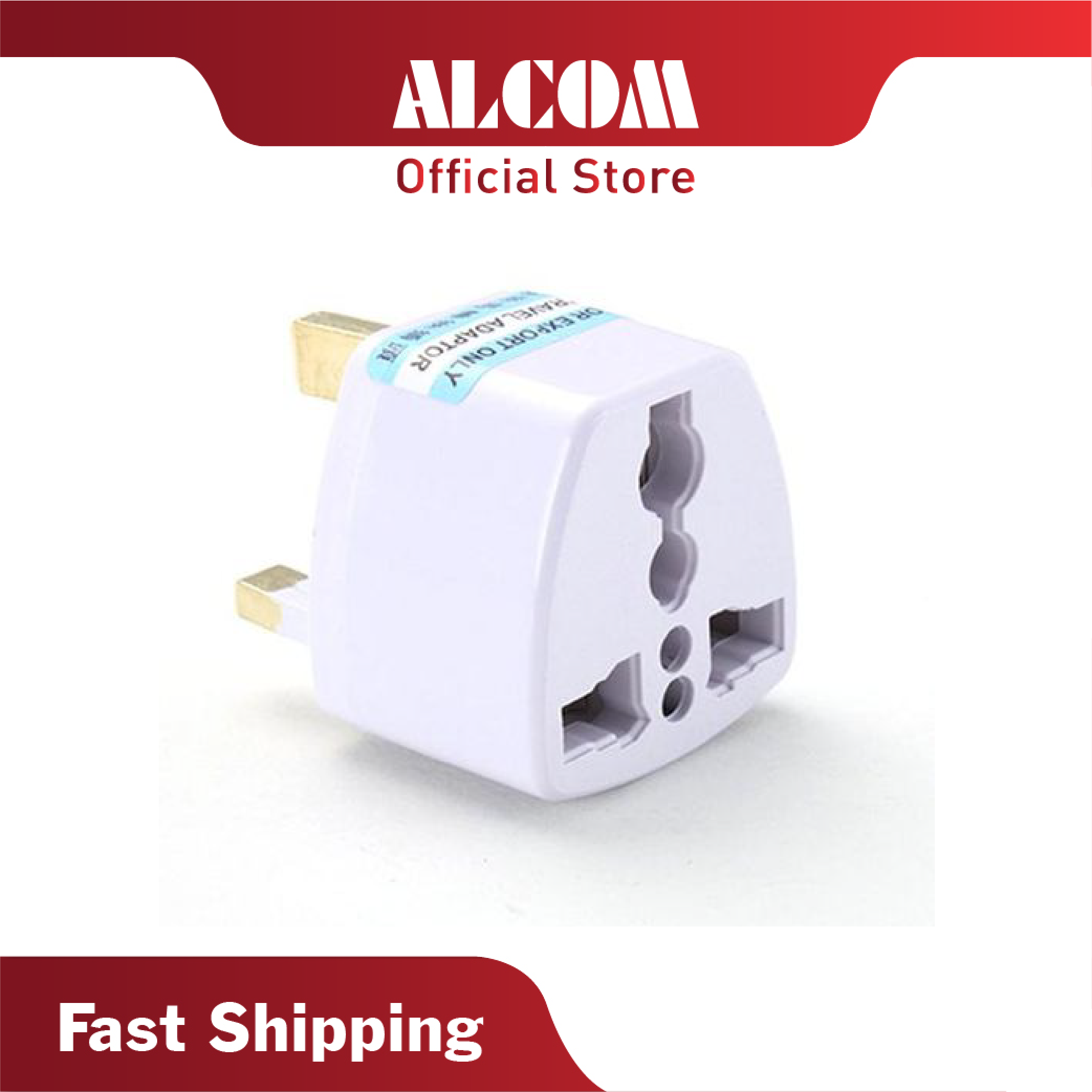 3 pin conversion plug universal adapter with lightweight design for