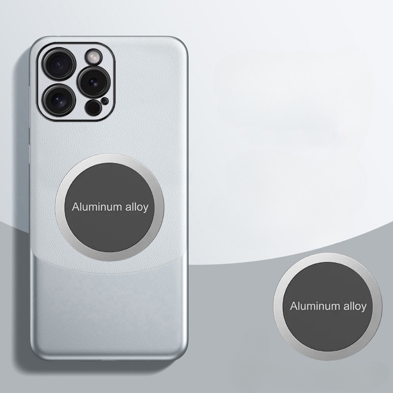 For iPhone 16 Pro Plus Phone case 360 Degrees Protection Leather Soft Border Anti-fingerprint Color Blocking Design Car Navigation Holder Ring For iPhone 16 Pro Max Cover casing HP.