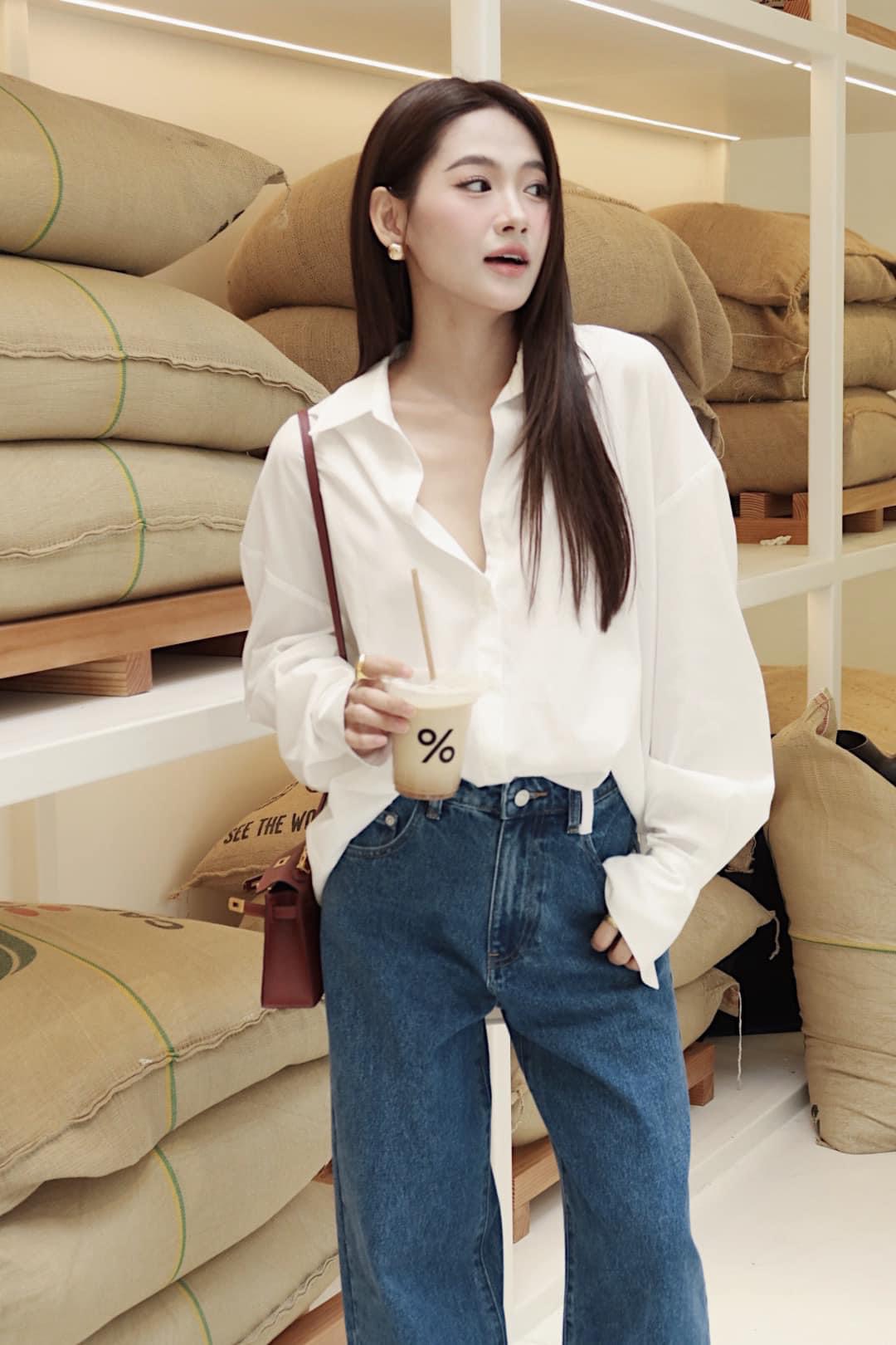 Quần jeans lật lai BASIC HEBE JEANS