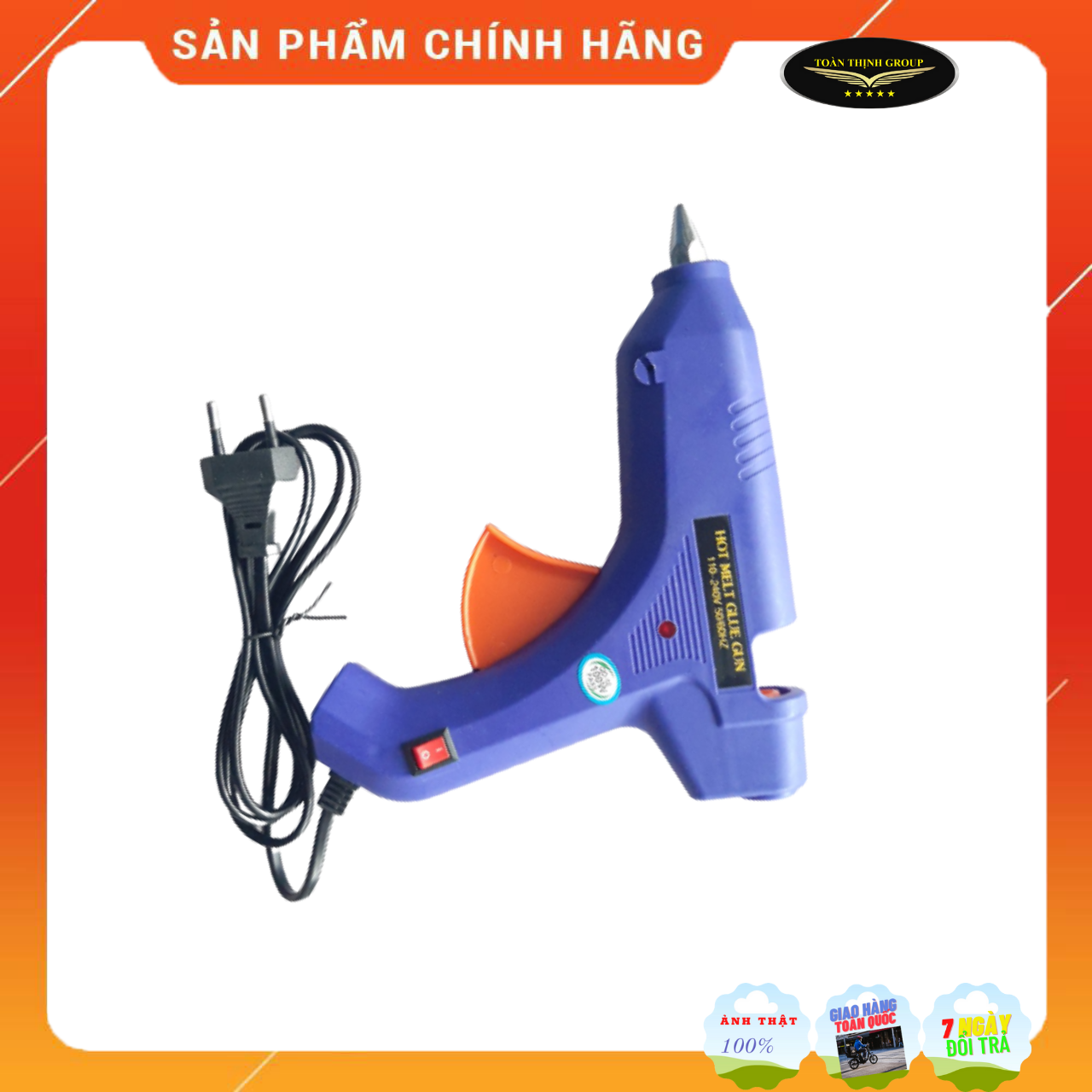 Súng Bắn Keo Nến Silicon 60W (Tặng kèm 1 cây keo nến silicon)