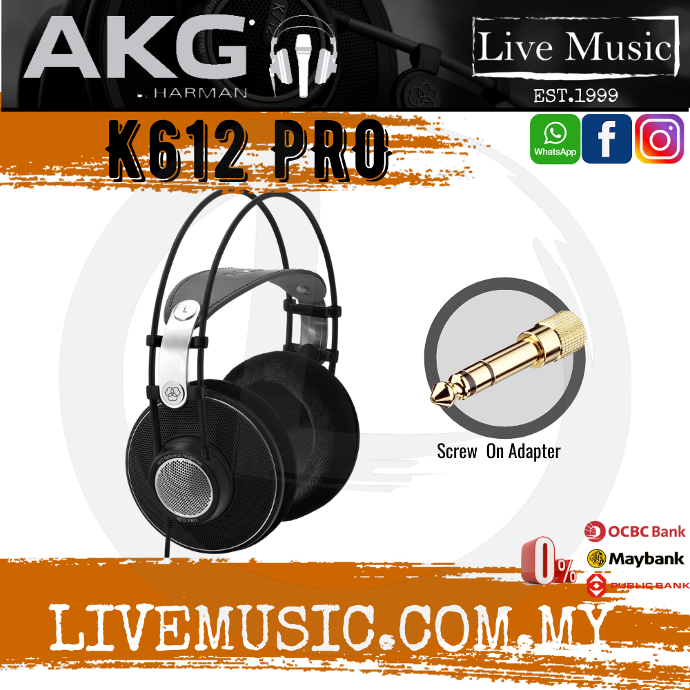 AKG K612 Pro Open-back Monitoring Headphones (K-612 / K 612) | Lazada