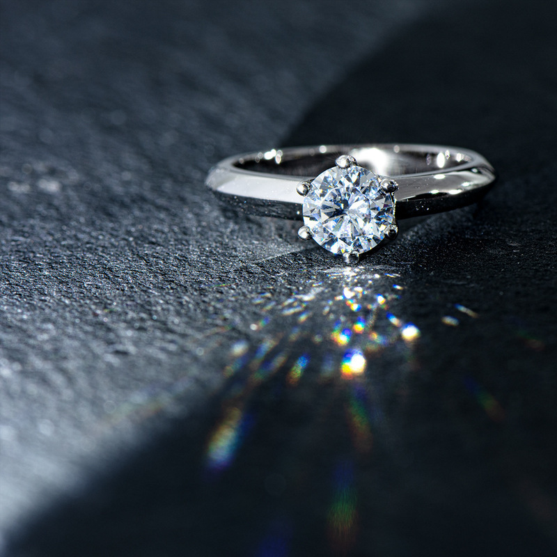 【Hottest Trends】Crown Classic Six Claw Opening Ring Imitation American ...