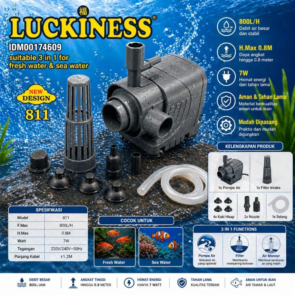 LUCKINESS 811 POMPA AIR AQUARIUM AQUASCAPE