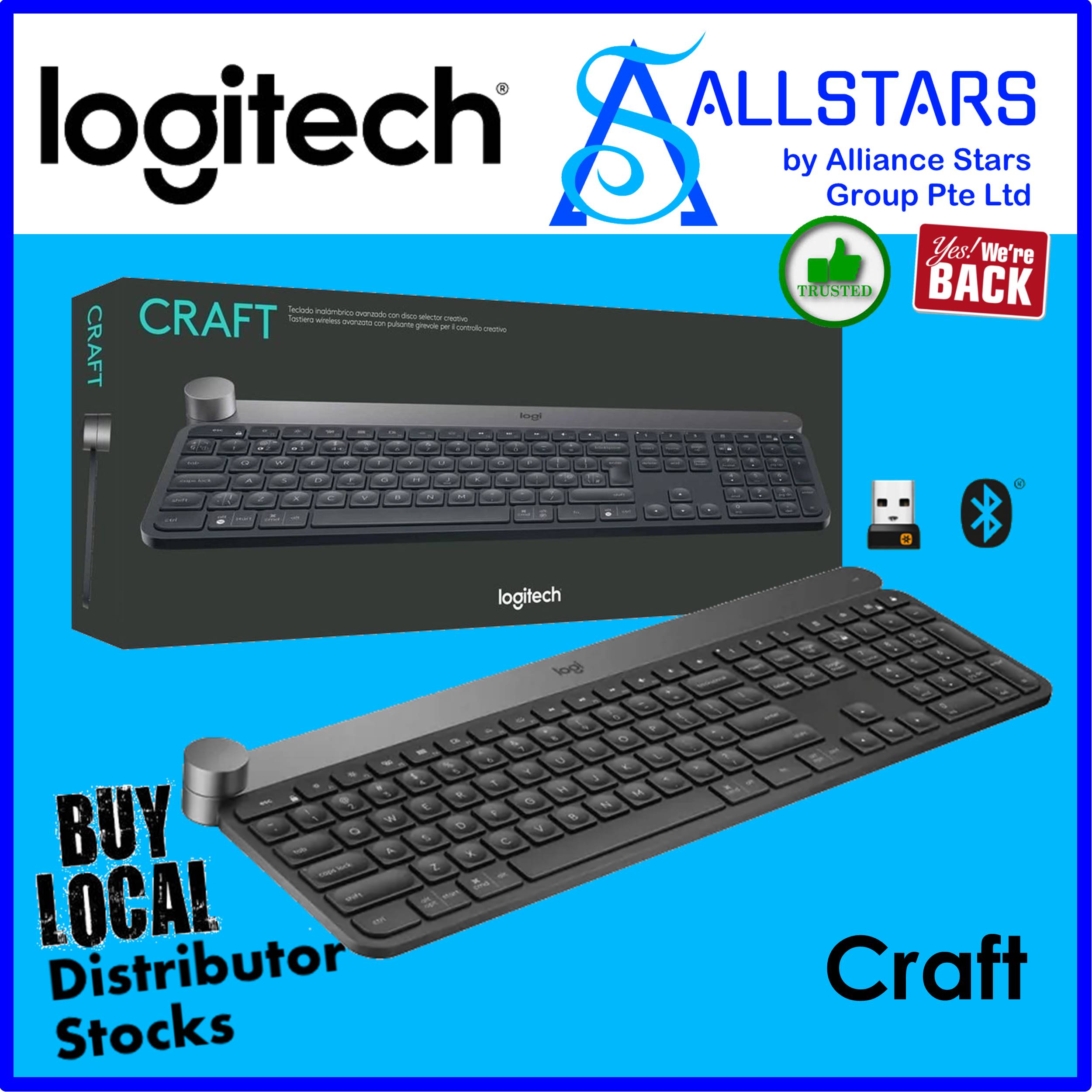 ALLSTARS : We are Back / Keyboard Promo) Logitech Advanced Wireless Keyboard / Advanced Keyboard with Creative Input Dial (920-008507) (Warranty with Local Distributor BanLeong) | Singapore