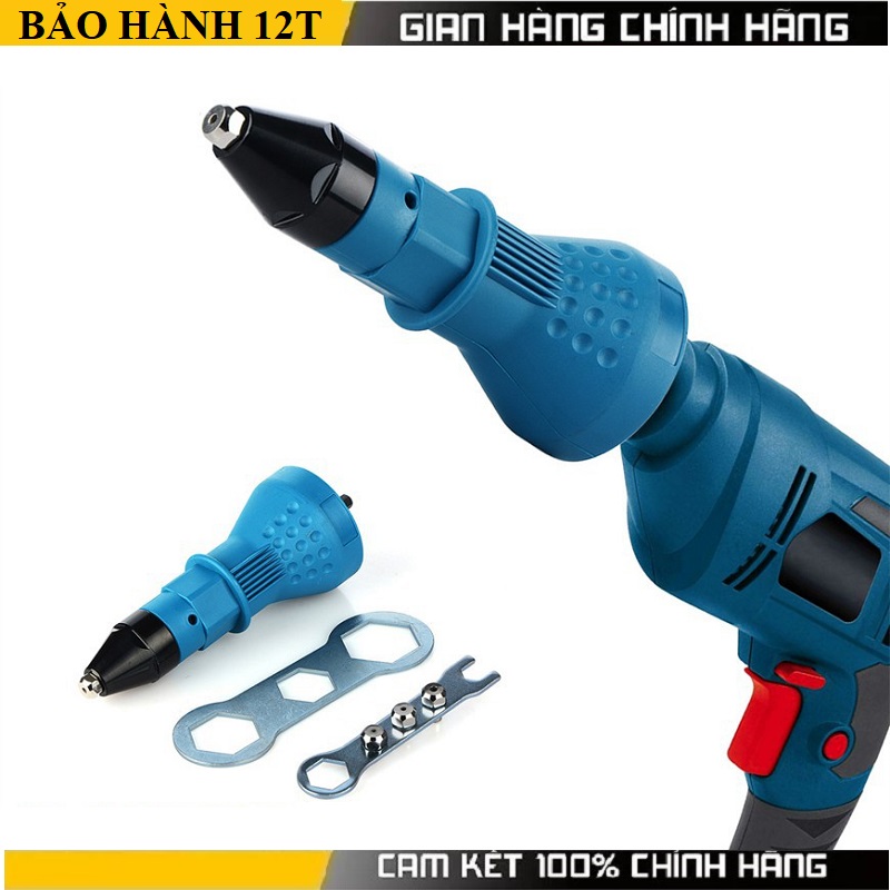 Đầu đinh tán gắn máy khoan