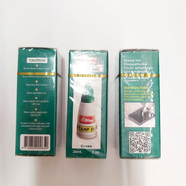 Mực Con Dấu Shiny S65 Xanh Lá