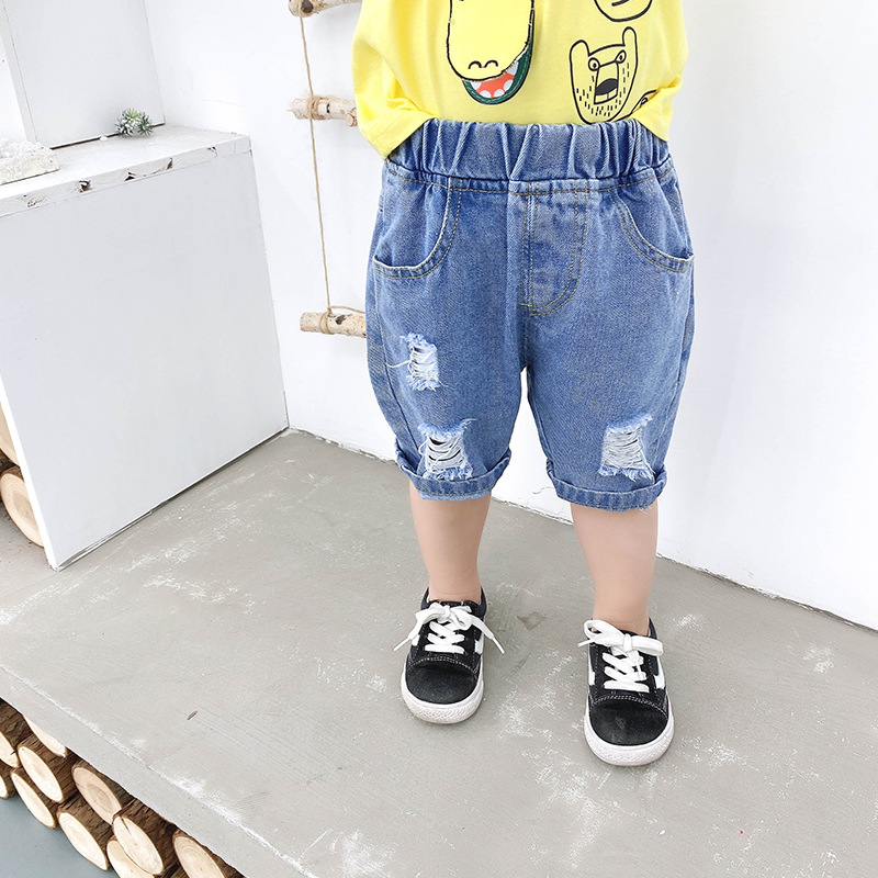Summer Fashion 2-8 Years Boys Jeans Shorts Kids Denim Trousers Clothes
