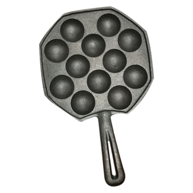 12 Hole Cast Iron Bakeware Octopus Grill Plate Uncoated NonStick Pot