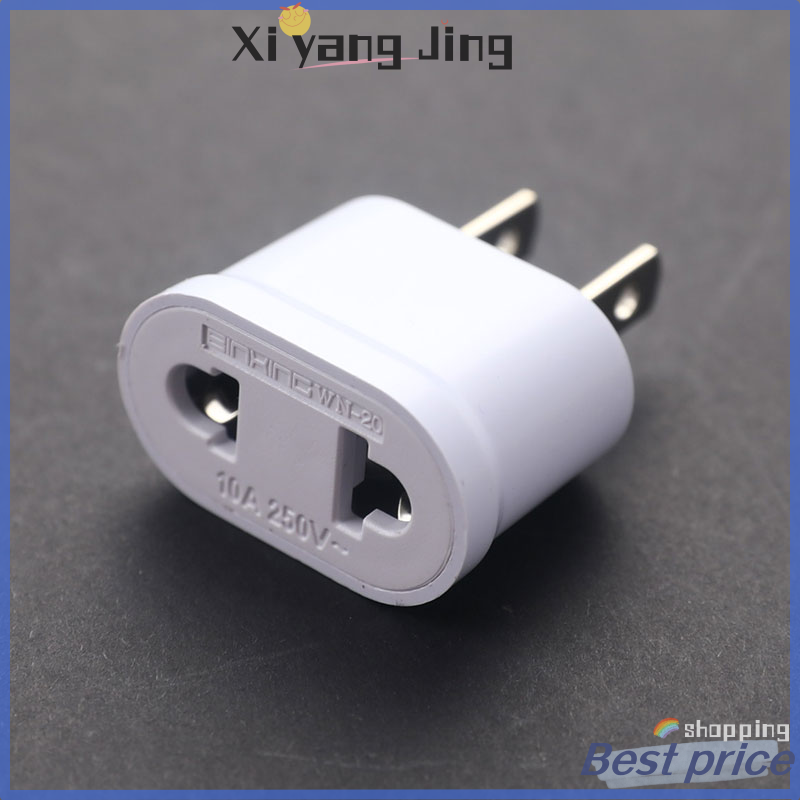 XYJ Flash Sale Home US Plug to EU Plug Round And Flat Dual-Purpose Conversion Plug Converter Socket