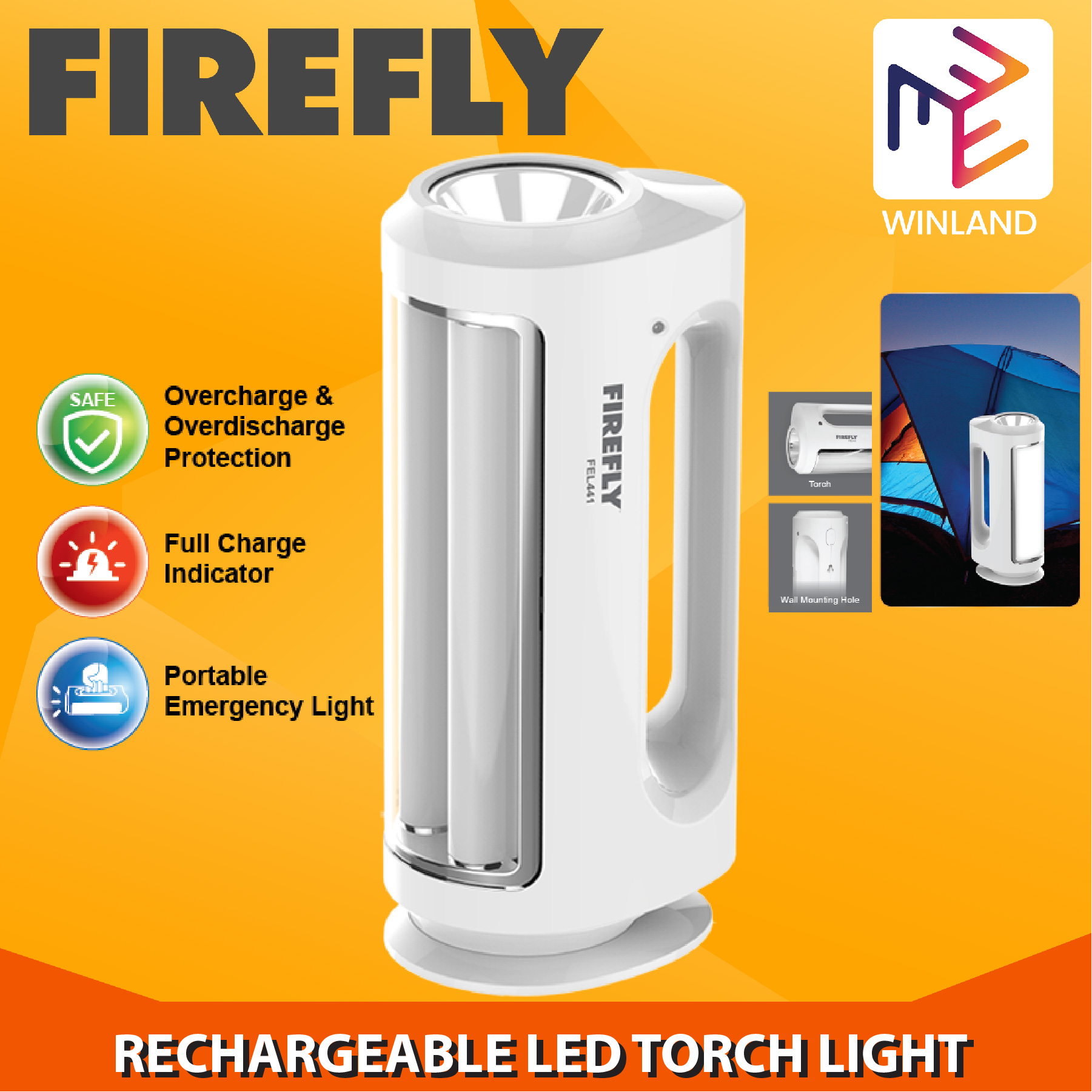 firefly rechargeable light