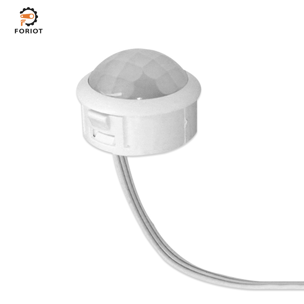 Foriot 4-12V cảm biến chuyển động PIR 4-7m chuyển đổi cảm biến hồng ngoại Cảm ứng cơ thể con người Bộ chuyển mạch Bộ dò cảm biến cho công tắc đèn LED