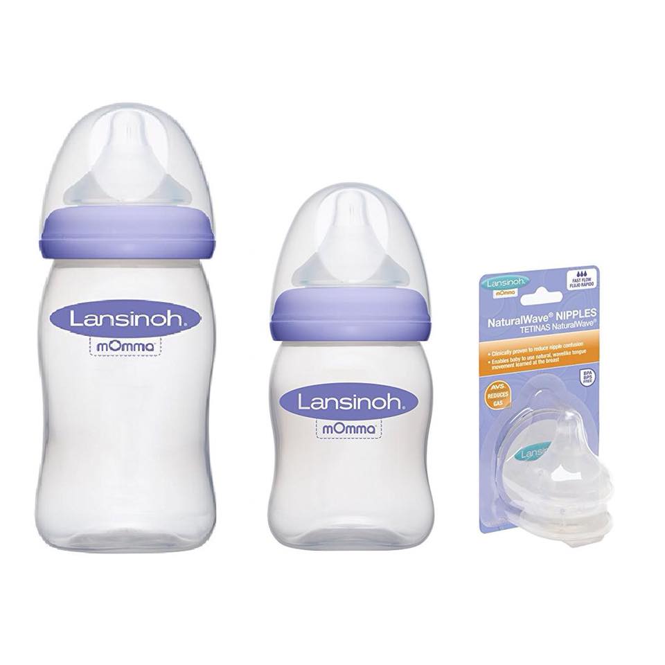 Bình sữa Lansinoh Momma 160ml-240ml