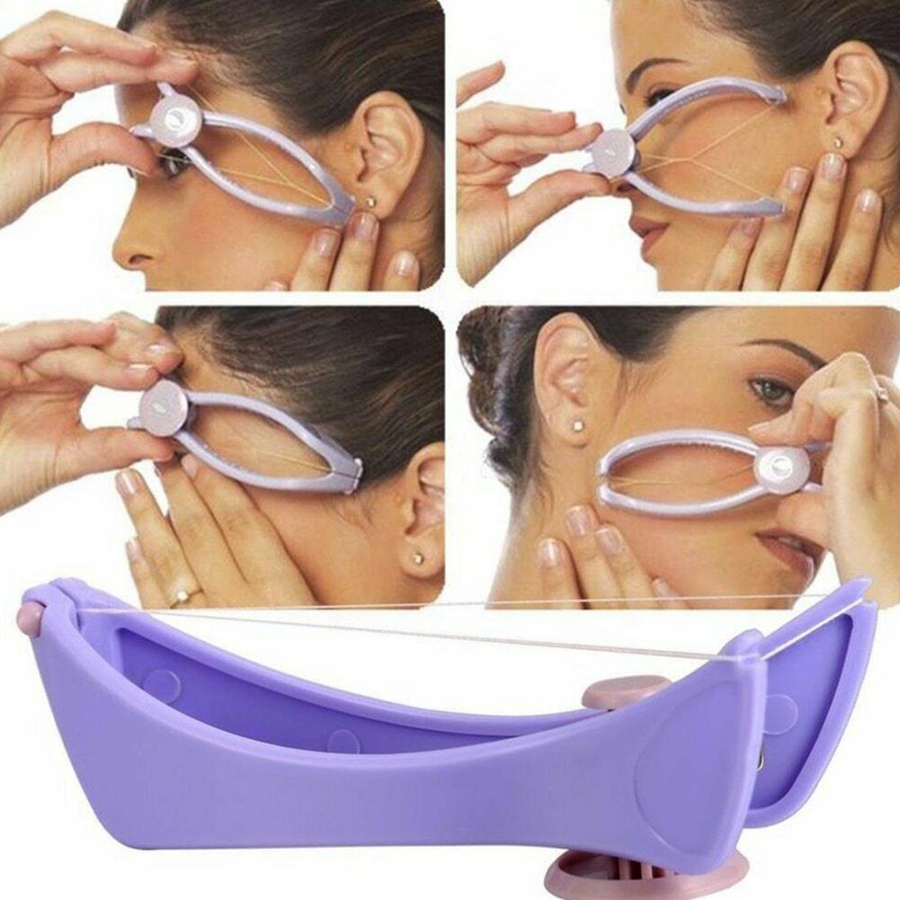 fashion Women Mini Facial Hair Remover Spring Threading Epilator Face Defeatherer Hair Removal DIY Makeup Beauty Tool For Cheeks Eyebrow. 
