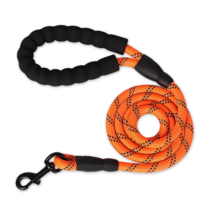 Nylon Reflective Dog Leash Rope Outdoor Training Pet Belt 1.5/2/3 Meter Long Lanyard For Small Medium Large Big Dogs Products