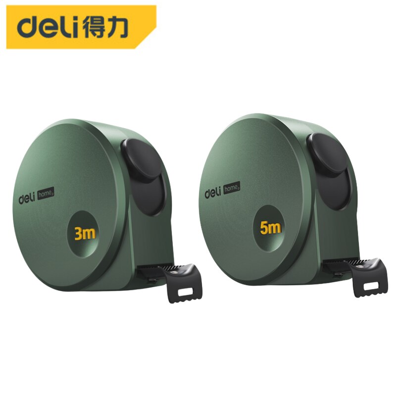 Deli 1 Pcs Multiftion Digital Tape Measuring Carbon Steel Material Tape Measure Retractable Woodworking Portable Hand Tools