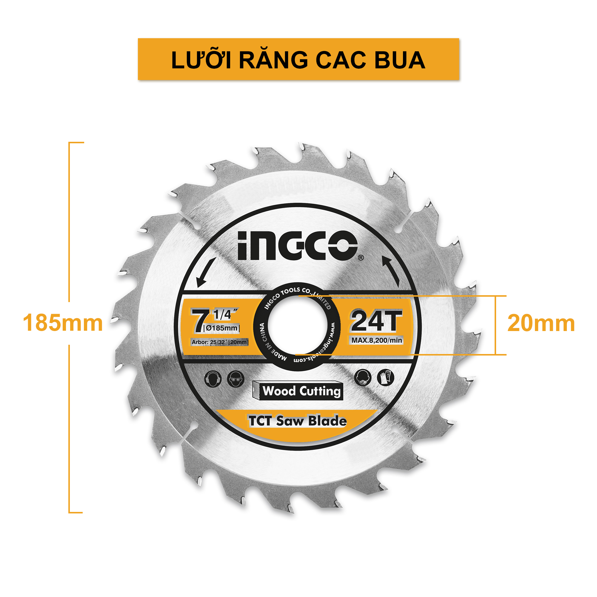 MÁY CƯA ĐĨA INGCO 1400W - 185M CS18538