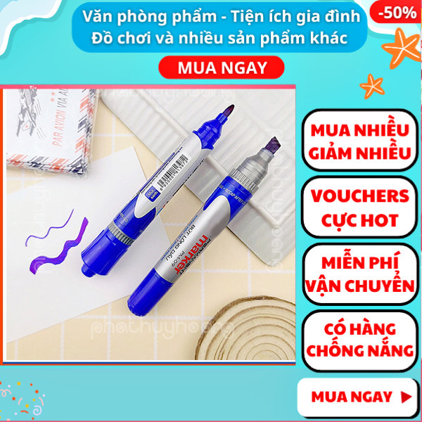 Bút lông không xóa được 2 đầu loại tốt cực tiện lợi, giá rẻ ,️ Bút lông không xoá được 2 đầu loại tốt tiện lợi, giá rẻ  ,️ bút lông không xóa được ,️ bút lông dầu đầu to , đồ dùng học tập,️ Aplusmart