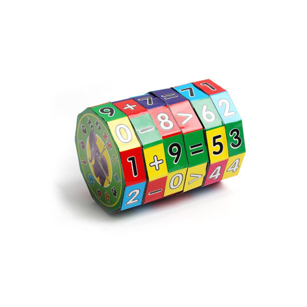 Educational Math Toy Puzzle Cube Mathematics Teaching Aids Number Cognition Brain Game for Toddler Children Activity Toy