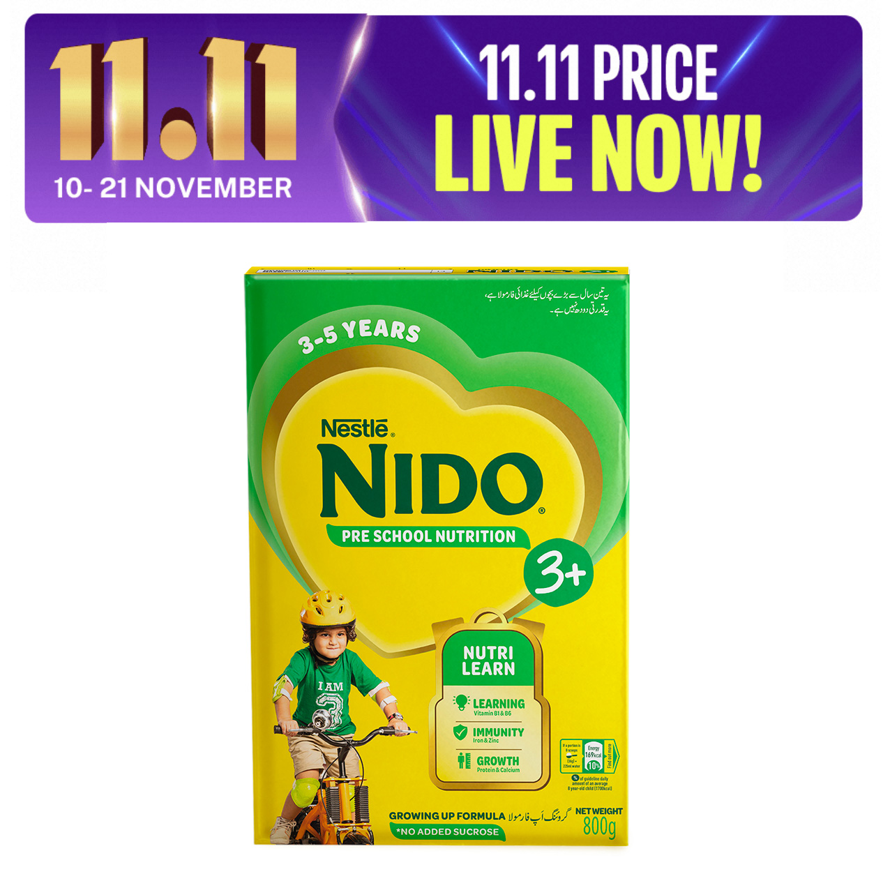 NESTLE NIDO Pre School Nutrition  3+ Powder 800g. 