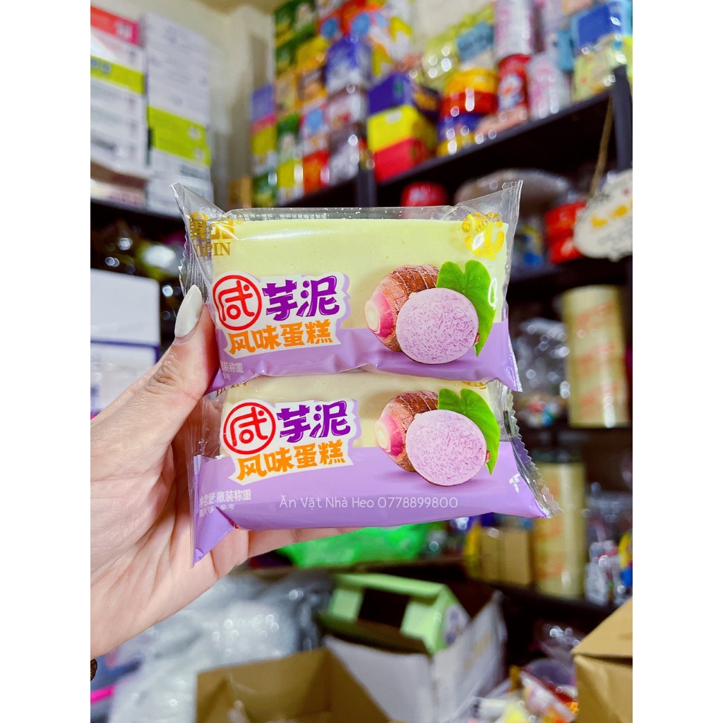Bánh bông lan yipin vị khoai môn