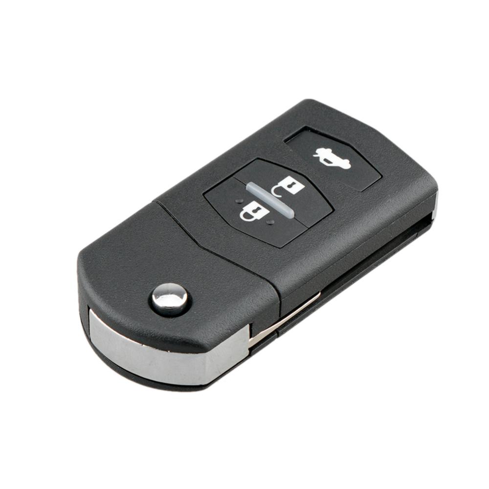 Car Remote Key Shell 3 Button Flip Folding Key Case Blank for Mazda 2 3 5 6