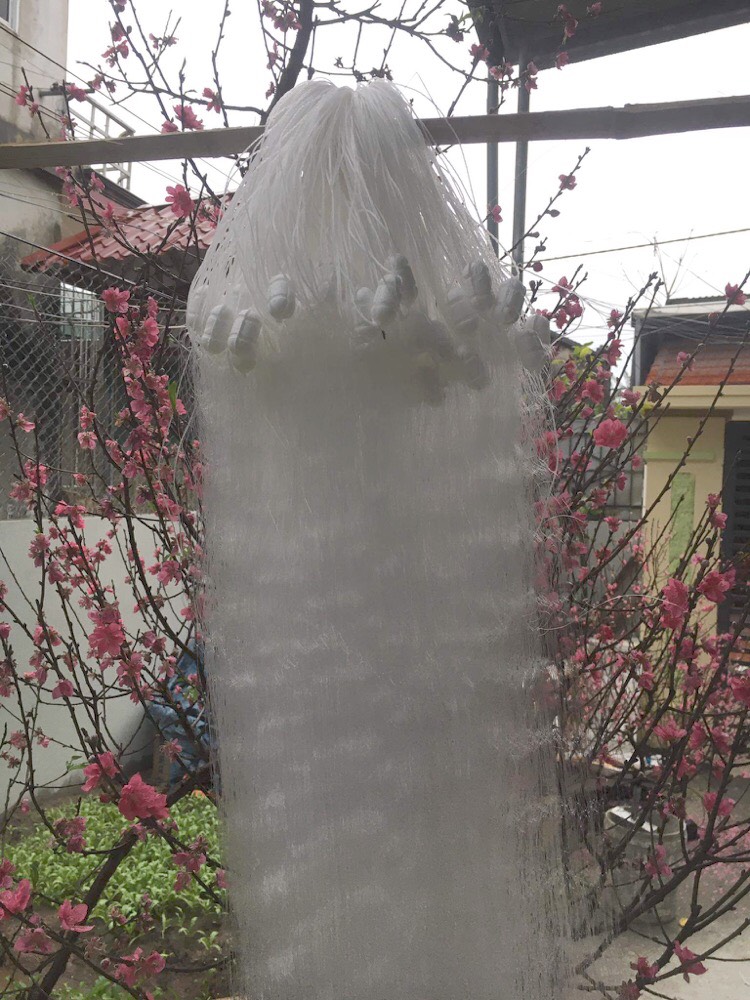 lưới đánh cá 3 màn then 3 cao 2m8 dài 80 mét