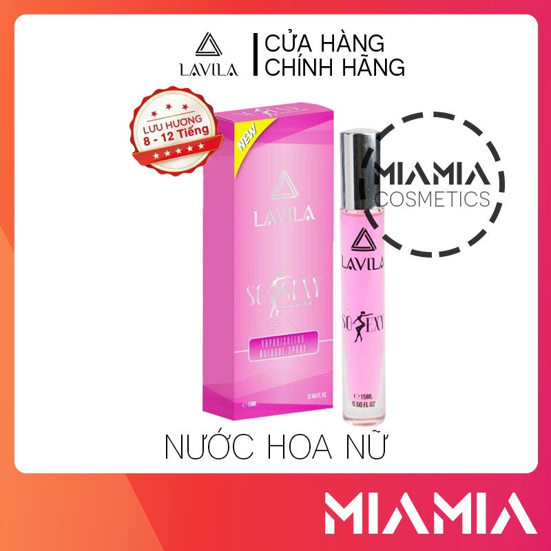Nước hoa nữ lavila so sexy mini 15ml chính hãng - mùi hương nữ tính nổi bật